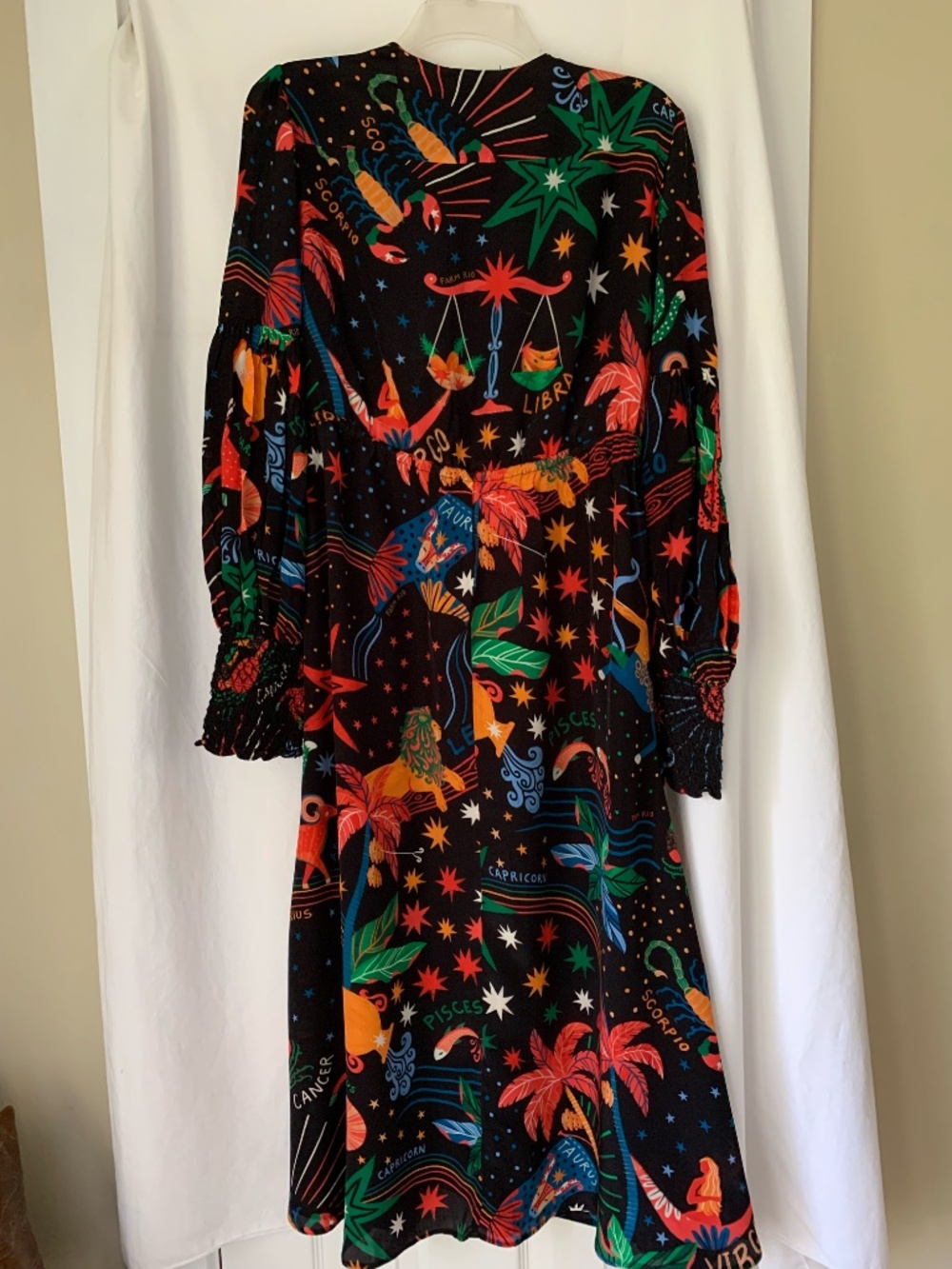 FARM Rio  Zodiac Maxi Dress with plunge neckline & drawstring waist - Picture 8 of 11